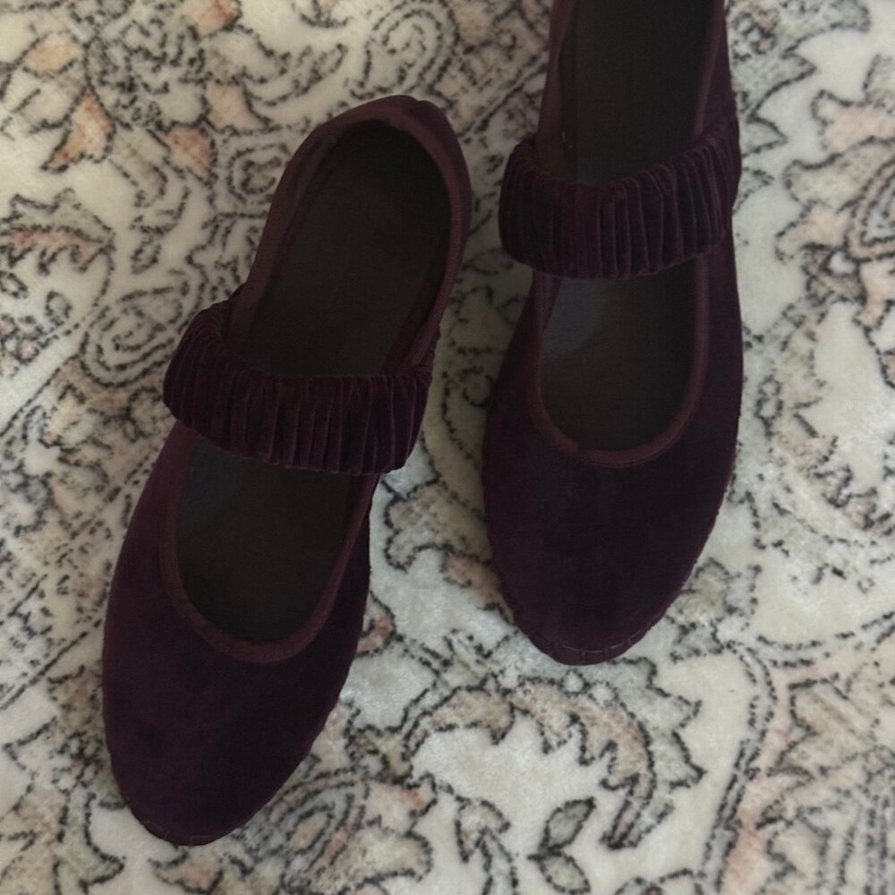 Flabelus Mafalda Aubergine Flats